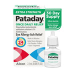 Pataday Once Daily Extra Strength Relief Allergy Eye Drops, 2.5 ml, Antihistamine Eye Drops with Olopatadine 0.7% for Relief from Eye Allergy Itching, Works Up to 24 Hours