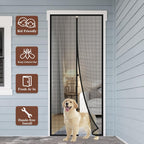 Yotache Custom Magnetic Screen Door, Reinforced Polyester Mesh with Full Frame Hook&Loop Strip for Patio, Balcony, Front Door