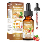 Nattokinase 10800 FU Supplement Liquid Drops, Ultimate 9-in-1 Natto -kinase Serrapeptase Enzyme Blend w. Bromelain Curcumin CoQ10 K2 MK7 for Circulatory Heart & Digestive Spike, Liposomal Tech