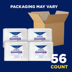 Tena Men Protective Incontinence Underwear Overnight Max Absorbency, L, 56 Count (Waist Size 34in-44in)