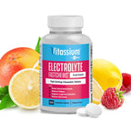 Vitassium FastChews, Chewable Electrolyte Tablets for Management of POTS and High Sodium Diets, Fast-Acting Sodium Tablets, Fruit Punch, 120 Count