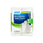 Camco 1-Ply RV Toilet Paper - 4 Rolls - Quick Dissolve & Septic Safe
