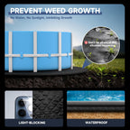 LXKCKJ 10FT Round Pool Pads for Above Ground Pool, Protects Pool Liner Heavy Duty Puncture Resistant Fabric Pool Mats for Pool Bottom - Prevents Punctures - Weed Barrier - Extends Liner Life