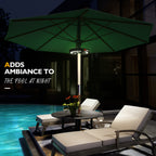 Eletorot Patio Umbrella Lights-Rechargeable Outdoor Lights for Patio Decor, Patio Table Lights Pole Light 28 LED 3 Lighting Modes, Patio Lighting Pool Accessories, Patio Backyard Decor