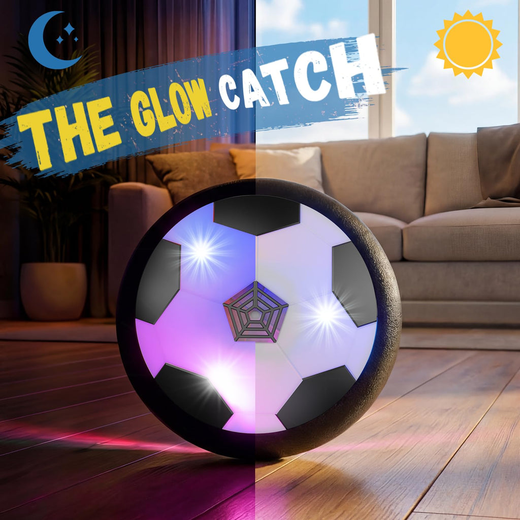 HopeRock Hover Soccer Ball Toys for 3-12 Year Old Boys Girls, Indoor and Outdoor Creative Toys for Toddlers with Foam Bumper, Christmas Birthday Gifts for 3 4 5 6 7 8+ Year Old Children's