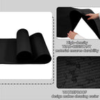 Fitvids All Purpose 1/2-Inch Extra Thick High Density Anti-Tear Exercise Yoga Mat with Carrying Strap, Black