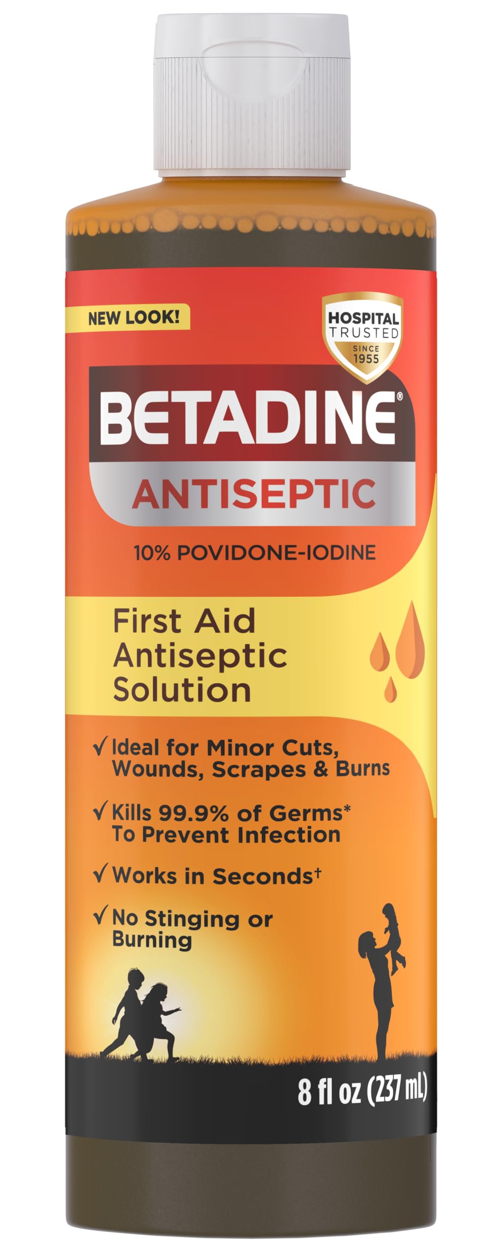 Betadine Antiseptic Povidone Iodine Solution 8 Fl Oz