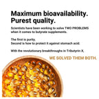 Healthy Gut Tributyrin-X | Most Bioavailable Butyrate Postbiotic for Gut Health & Leaky Gut Support | 99% Pure w/Zero Odor | 30 Softgels