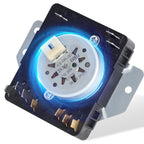 W10185981 Dryer Timer Compatible with Whirlpool, Maytag, Kenmore, Crosley WGD4800XQ1, MGDC215EW2, WGD4815EW2, WPW10185981 Dryer Timer Replacement for 418-095-20-B5, PS11749830, 115V, 2-Year Warranty