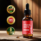 Gluco Pure Drops Healthy Formula - Dietary Supplement Drops - Extra Strength GlucoPure Liquid Drops, Gloco Pure Drops Reviews (5 Pack – 5 Month Supply)