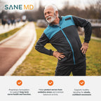 Sane MD PRO60+ DeepNerve Renew Nerve Support Supplement, 30 Capsules