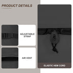 ULTCOVER Waterproof 600D Polyester Square Hot Tub Cover Outdoor SPA Covers 90 x 90 inch, Black