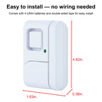 UltraPro Personal Security Window and Door Alarm, 5 Pack, DIY Protection, Burglar Alert, Wireless Chime/Alarm, Easy Installation, Home Security, Ideal for Home, Garage, Apartment , White, 45987