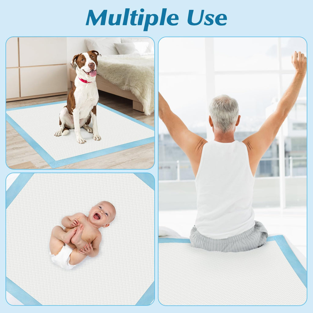 50 Count 36” x 36” Super Absorbency Disposable Underpads