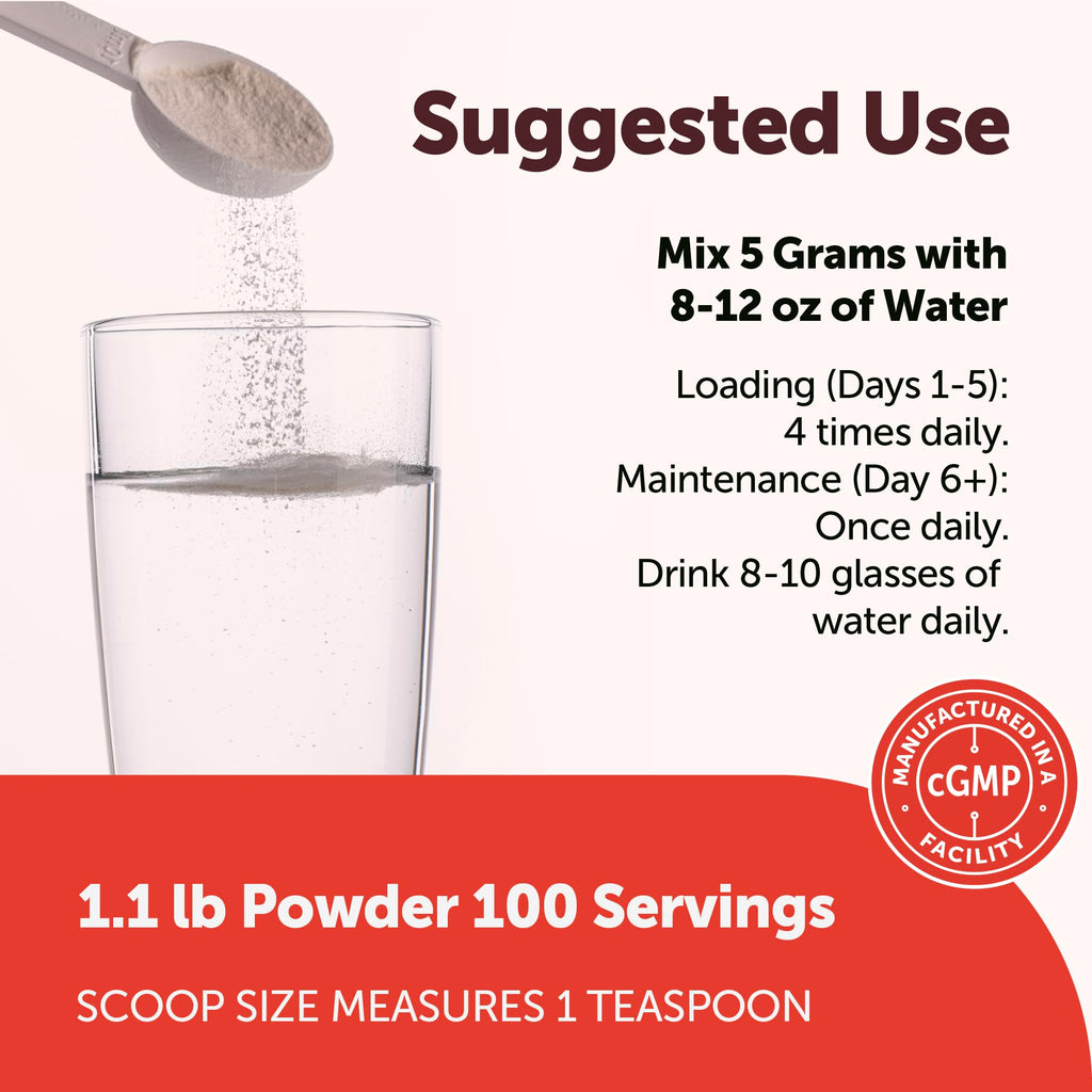 Creatine Monohydrate Powder 500 Grams (1.1 Lb), 5000mg Per Serving, Micronized Creatine Powder, Unflavored, Pure, No Filler, Keto & Vegan, Easy Dissolve Pre Workout* Creatine for Women and Men