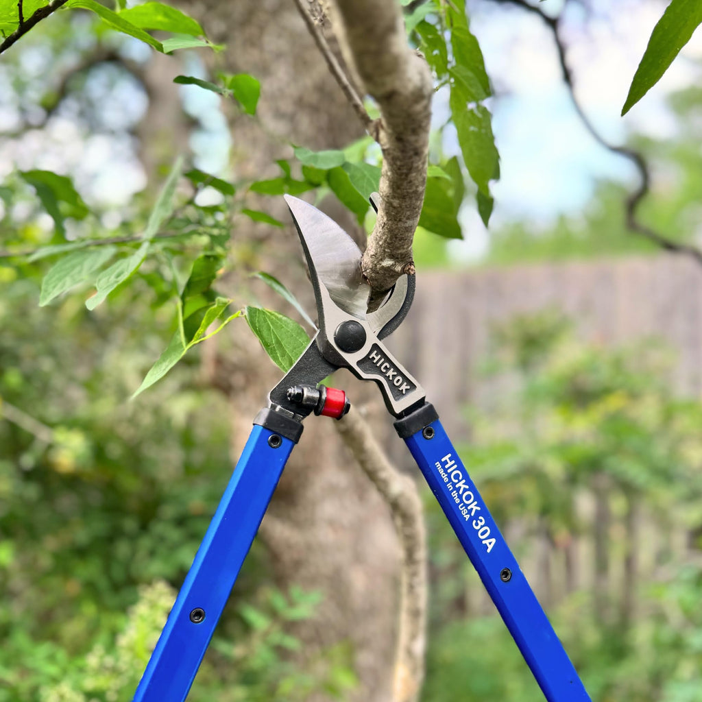 Hickok Heavy Duty Loppers for Tree Trimming – 30" Branch Cutter & Pruning Shears with Long Handle | Lightweight Aluminum Tree Trimmer | Professional-Grade Pruner Made in USA