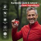 Kardovite Herbal Circulation Support Capsules 180s | Supports Circulatory Wellness with Hawthorn, Garlic, Ginkgo, Cayenne, Milk Thistle, Bilberry & Valerian | Supports Vitality & Daily Wellness