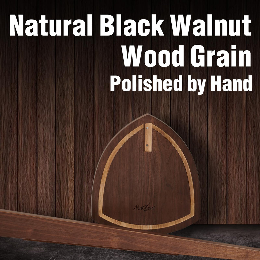 Musbeat Guitar Stand, Acoustic Guitar Stand Floor, Black Walnut Wood Guitar Stand, Single Guitar Holder Stand for Electric Guitar, Banjo, Mandolin, Hanging Guitar Stands for Home Decor Studio Display