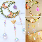 Suncatcher - Amethyst Moon Crystal Sun Catcher Window Hanging