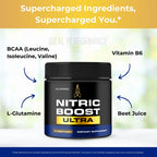 Nitric Boost Ultra Purple Powder, Nitric Boost Ultra for Men Official Formula to Support Energy Levels - Maximum Strength, Nitric Booster Ultra BCAA, NitricBoost Ultra Powder Support Reviews (1 Pack)