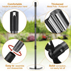 Garden Hoe Tool, 2-in-1 Heavy Duty Dual-Head Weeding Tool, 45" Adjustable Long Handle Cultivator for Weeding, Tilling, Lawn Yard Flower Bed Gardening Tool