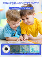 Acoath Microscope for Kids, 1000X Handheld Digital Miniscope with 2.0" Screen, Portable Pocket Microscope Education Toys Gifts for Age 3 4 5 6 7 8 9 10 Girls Boys