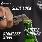 Gerber Gear EAB Utility Knife, Clips to Pocket or Keychain with Replaceable Razor Blade for Everyday Carry, EDC Gear with Box Cutter Retractable, Slim Black