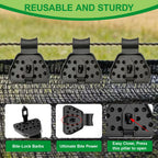 120 PCS Shade Cloth Clips 2026 New Shade Clamps,Garden Net clamps,Reusable Dual-buckle Tarp Clips Heavy Duty Lock Grip for Garden Patio,Fence Mesh fabric fasteners
