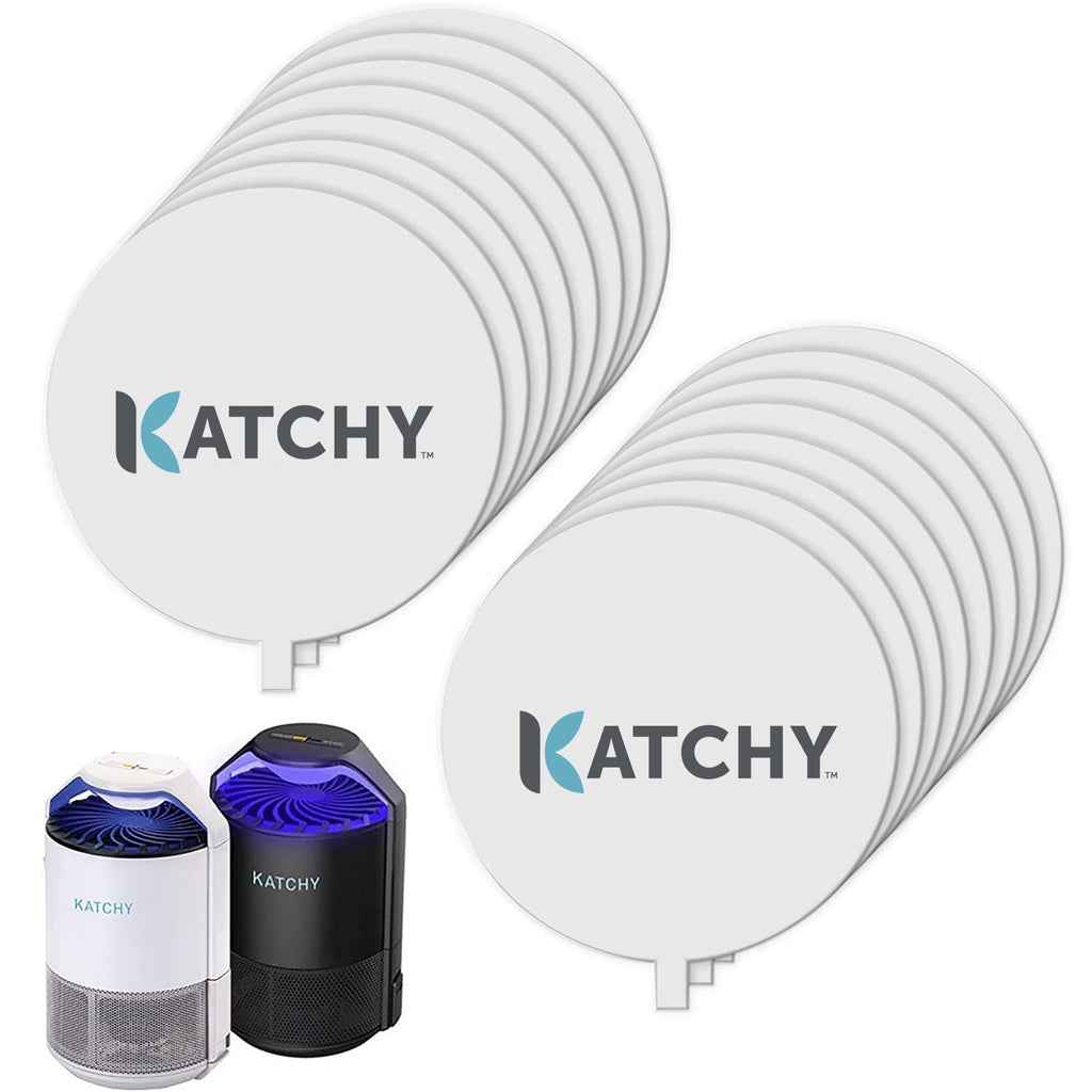 Katchy Original and Midnight Glue Board Refills (16 Pack) – Catcher & Killer for Mosquito, Gnat, Moth & Fruit Fly – Indoor Flying Insect Trap Glue Board Refills – Non-Zapper Traps for Buzz-Free Home