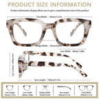 ZONLON 4 Pack Progressive Multifocus Reading Glasses for Women Oprah Style Blue Light Blocking Computer Readers (4 Mix C1, 1.75)