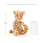Jellycat Bashful Giraffe Stuffed Animal, Medium 12 inches - Safari Plush Toy - Classic Children's Gift