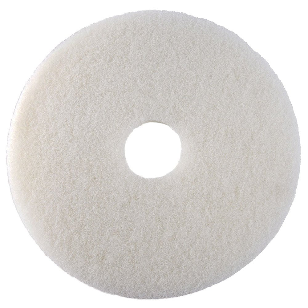 Oreck Commercial 437.051 Polish Orbiter Pad, 12" Diameter, for 550MC Orbiter Floor Machine, White