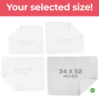 Utopia Bedding Washable Underpads 34" x 52" (Pack of 4), Waterproof Reusable Heavy Absorbency Incontinence Bed Pads for Adults, Kids, Elderly and Pets, Bedwetting Pads for Sofa and Couch (White)