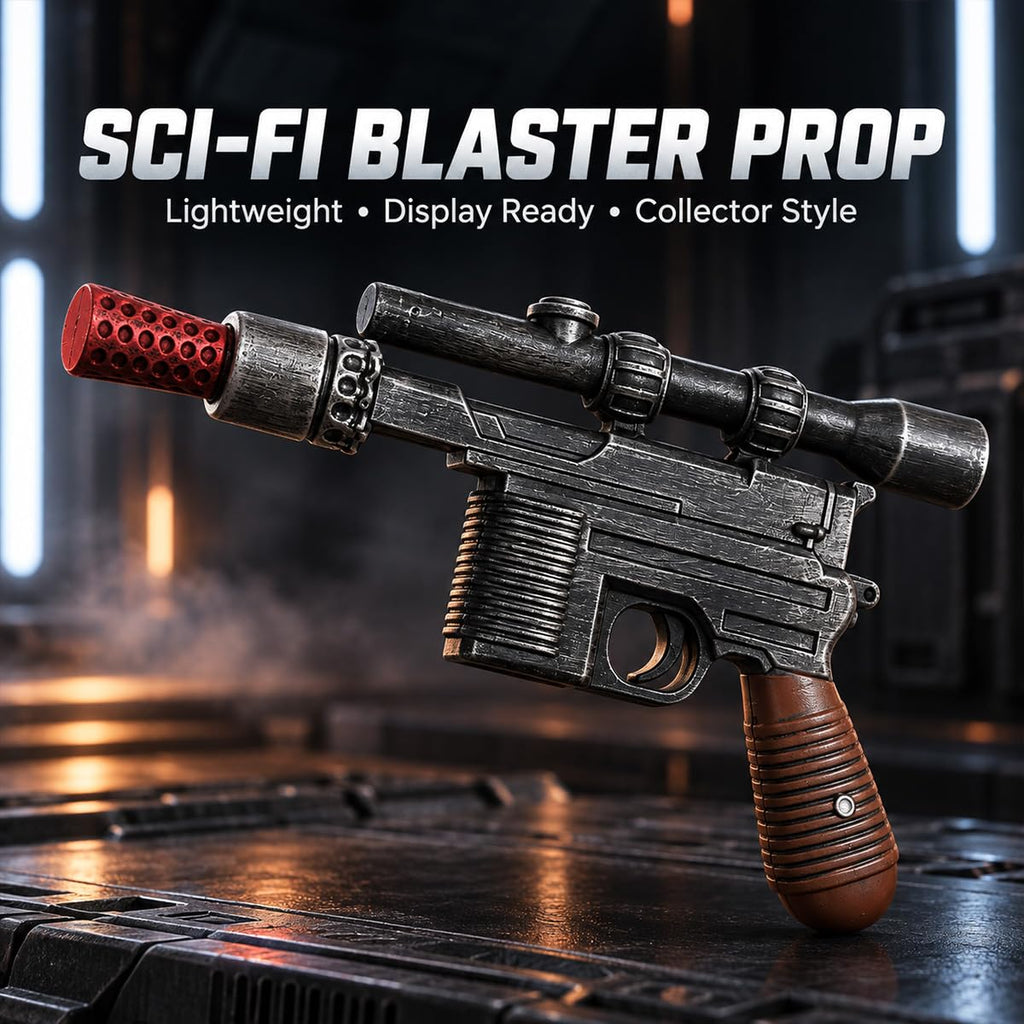 otaku gear 12" Foam Solo Sci-Fi Blaster Prop Replica – Cosplay Costume Accessory, Lightweight Collectible for Display, Halloween, or Conventions