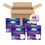 TENA Sensitive Care Overnight Incontinence Underwear for Women, Bladder Control and Postpartum, XXL, 48 Count (Waist size 47in-66in)