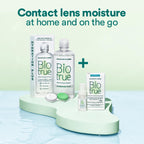 Biotrue Contact Lens Solution, Multi-Purpose Solution for Soft Contact Lenses, Lens Case Included, 2 FL OZ Travel Size