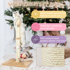 ANWA 32" Tall Sisal Cat Scratching Posts Tree for Indoor Cats Adults, Beige
