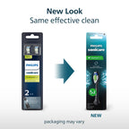 Philips Sonicare W DiamondClean Brush Heads, 2-Pack, 6 Month Supply, Black