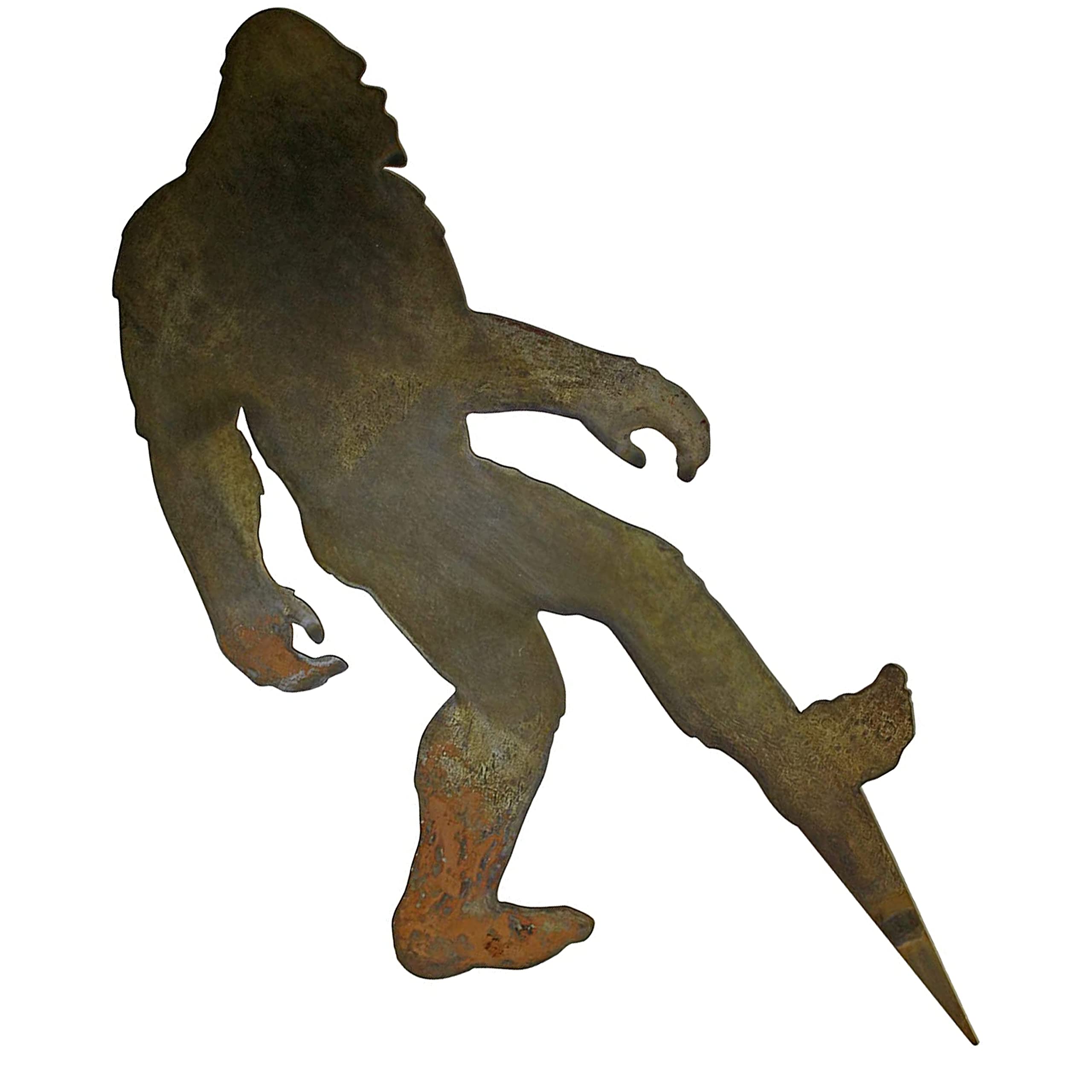 SQUATCH METALWORKS Bigfoot Walking Spike (Lawn Spike) - Lawn and Garden Ornament - Bigfoot/Sasquatch/Yeti Gift - Cold Rolled Steel - Made and Manufactured in USA