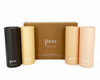 Terre Bamboo Car Cylinder Tissues, 3-Ply, Unbleached, Refillable, 4 Pack (200 Sheets Total), FSC-Certified, Car Tissue Holder with Facial Tissues, Tree-Free, Eco-Friendly, Strong & Sustainable
