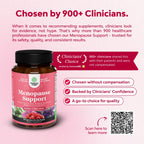 Complete Herbal Menopause Supplement for Women - Multibenefit Menopause Ease Hormone Balance for Women for Night Sweats Mood and More with Dong Quai Vitex Chaste Berry and Black Cohosh - 90 Count