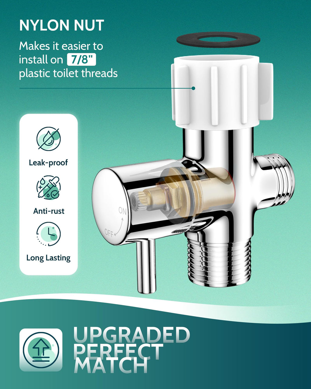 Handheld Toilet Bidet Sprayer for Toilet-Adjustable Water Pressure Control with Bidet Hose for Feminine Wash, Stainless Steel Brushed Nickel Cloth Diaper for Baby Wash (Stainless Steel, 2 Pack)