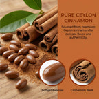 SCEZROB Living Root Ceylon Cinnamon - 300 Softgels 7200mg Equivalent with MCT Oil, Livingroot Organic Ceylon Cinnamon Powder Supplement for Supports Metabolism, Liver Function & Energy (1)