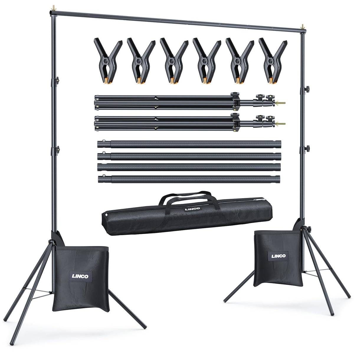 Linco Lincostore Backdrop Stand Kit 10x7ft for Photography