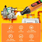 YUSHIYAN PT202 Natural Gas Leak Detector with Audible & Visual Alarm, Portable Gas Detector for Home to Locate Combustible Sources for Methane, Propane(Includes Battery x2, Orange)