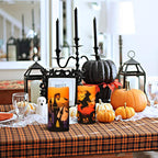 DRomance Halloween LED Flameless Pillar Candles Battery Operated with Timer