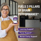 2 Pack 32 in 1 Liposomal 3500MG+ Alpha GPC Brain Focus Gummies,with Omega-3 DHA+EPA,Lutein Zeaxanthin and Caffeine etc for High Absorption for Focus & Memory Support, Immune Boost