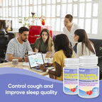 RXZELL Adult Cough Relief, Dextromethorphan HBr 15mg (200 Softgels), 8 Hour Long Lasting, Non-Drowsy, Cough/Bronchial Suppressant