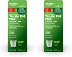 Amazon Basic Care Tussin Severe CF Max Syrup, Multi-Symptom Cough, Cold & Flu Liquid Medicine, Non-Drowsy, Relieves Cough, Sore Throat, Body Aches, Fever, Nasal and Chest Congestion,8 FlOz (Pack of 2)