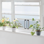 [FOR SMALL WINDOWS ONLY] FLYZZZ Adjustable Screen , 2 Packs 10" H x Fits 14" to 24" W | Stop & Measure Before Buying | Perfect for Bathroom & Basement Windows